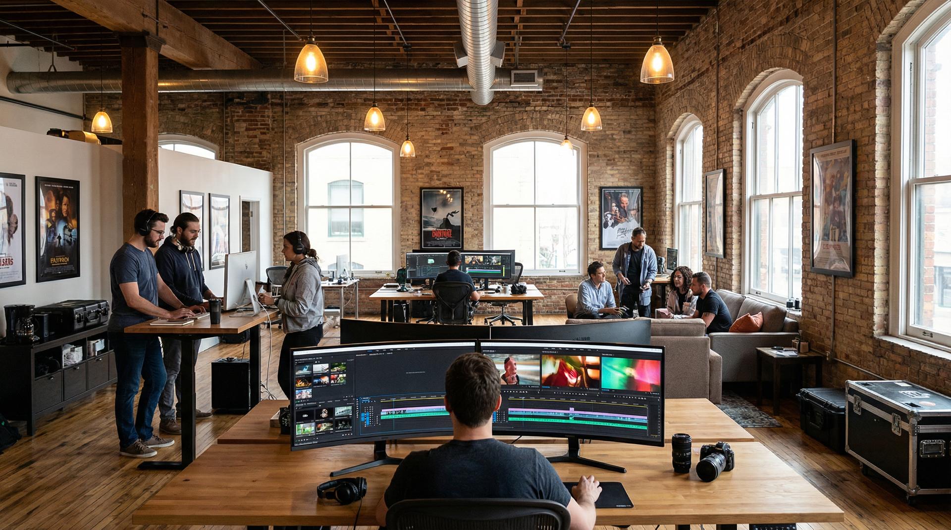 海角社区影视传媒公司办公环境